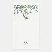 Monogram Eucalyptus Greenery Servet (Voorkant)