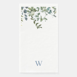 Monogram Eucalyptus Greenery Servet