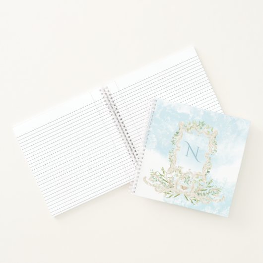 Monogram Eucalyptus  Lijst Notitieboek (Binnen)