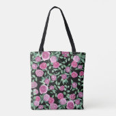 Monogram Eucalyptus Roos Waterverf Ontwerp Tote Bag (Achterkant)