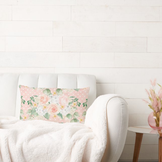 Monogram Eucalyptus Rustic Floral Sage Green Kussen (Bank)