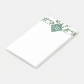 Monogram | Eucalyptus Silver Dollar Tree Foliage Post-it® Notes (Schuin)