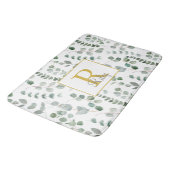 Monogram eucalyptuspatroon badmat (Gekanteld)
