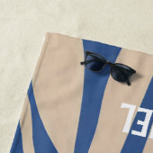 Monogram Evil Eye Vintage Retro Badhanddoek (In situ)