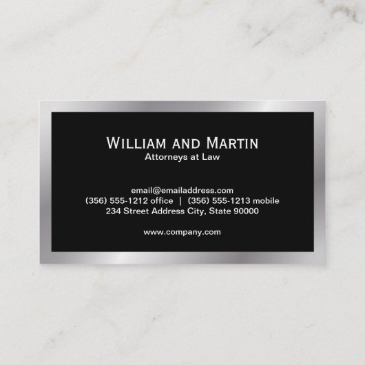 Monogram | Executive | Bedrijfsadviseur Visitekaartje (Achterkant)