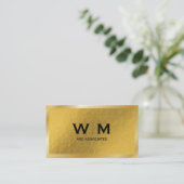 Monogram | Executive Gold | goudpatroon Visitekaartje (Staand voorkant)