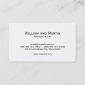 Monogram | Executive Gold | goudpatroon Visitekaartje (Achterkant)