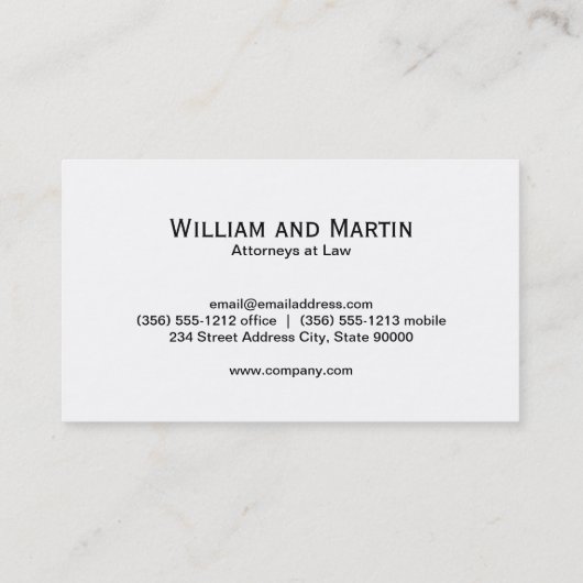 Monogram | Executive Gold | goudpatroon Visitekaartje (Achterkant)