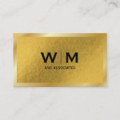 Monogram | Executive Gold | goudpatroon Visitekaartje (Voorkant)