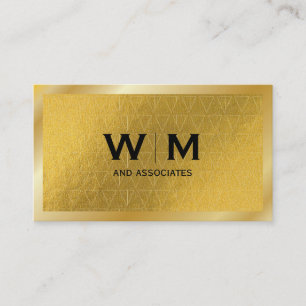 Monogram   Executive Gold   goudpatroon Visitekaartje