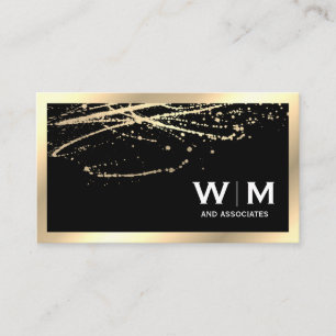 Monogram Executive Gold met Gold Spatter Visitekaartje