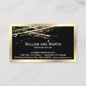 Monogram | Executive Gold met Gold Spatter Visitekaartje (Achterkant)