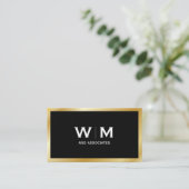 Monogram | Executive Gold Visitekaartje (Staand voorkant)