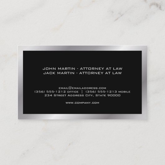 Monogram | Executive | High Lux Visitekaartje (Achterkant)