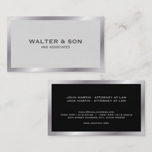 Monogram | Executive | High Lux Visitekaartje (Voorkant / Achterkant)