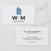 Monogram | Executive | Makelaar in onroerend goed Visitekaartje (Voorkant / Achterkant)