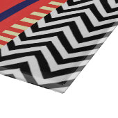 Monogram F Glazen ingedrukt snijvlak Snijplank (Hoek)