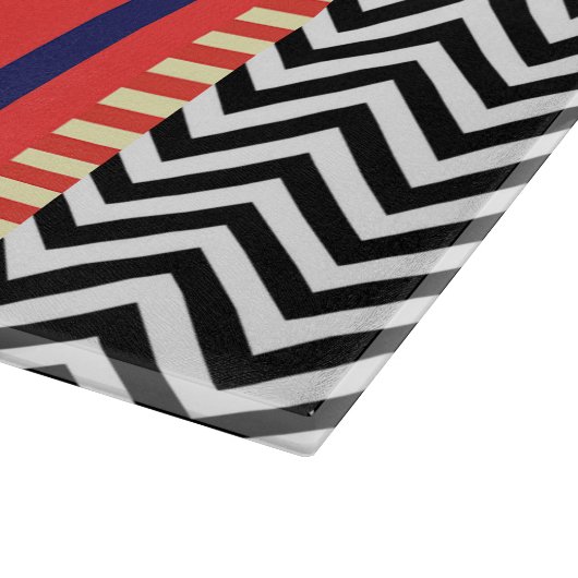 Monogram F Glazen ingedrukt snijvlak Snijplank (Hoek)