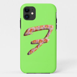 Monogram F in het hoesje van Iphone van het