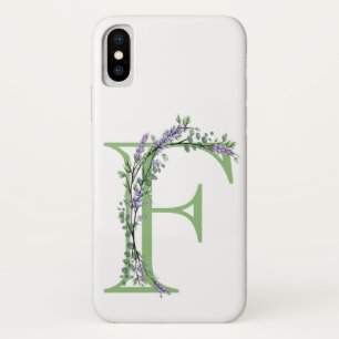 Monogram F lavender Eucalyptus Case-Mate iPhone Case