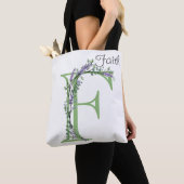 Monogram F lavender Eucalyptus Tote Bag (Dichtbij)
