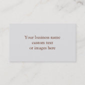 Monogram "F" met Sjabloon van  Lilies Visitekaartje (Achterkant)