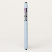 Monogram F & Naam Freya Bloemen Ontwerp Case-Mate iPhone Case (Achterkant/links)