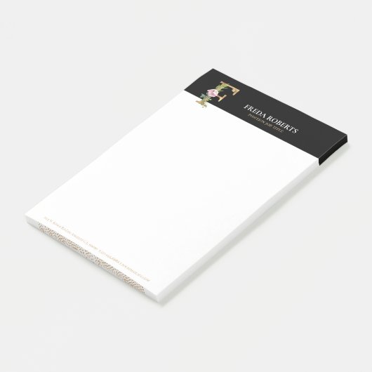 Monogram F Post-it® Notes (Schuin)