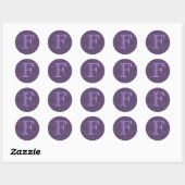 monogram F Ronde Sticker (Vel)