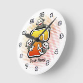 Monogram F Sock Monkey klok (Hoek)