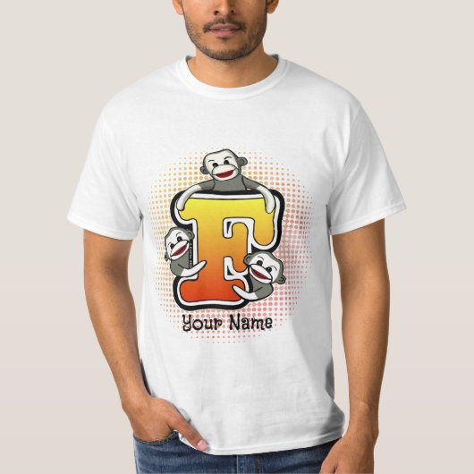 Monogram F Sock Monkey T-Shirt (Voorkant)