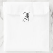 Monogram F Sticker Oude Engelse Stijl (Tas)