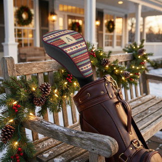 Monogram Fair Isle Golf Driver Hoofddeksel Cadeau Golfheadcover