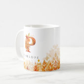Monogram Fall Leaves Initiaal Letter P Koffiemok (Voorkant links)