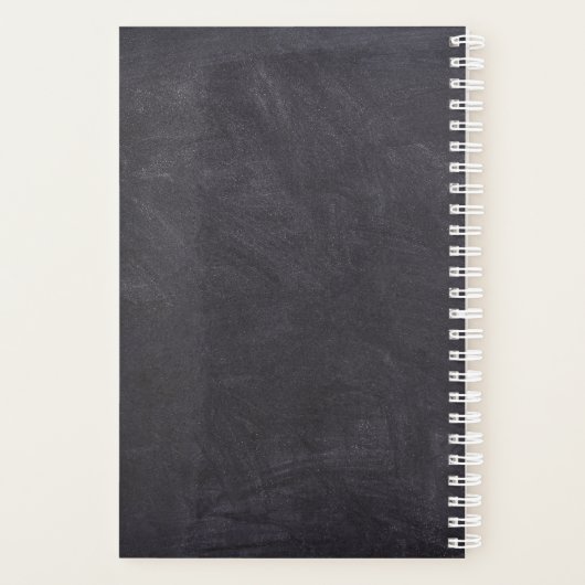 Monogram Familie Foto Collage Planner (Achterkant)