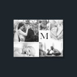 Monogram familie Fotocollage galerie Canvas Afdruk<br><div class="desc">Ik staarde thuis naar een kale muur en ik droomde ervan een galerijmuur te maken. De gedachte om verschillende grote afbeeldingen lijsten te krijgen blijft me ervan weerhouden om er verder mee door te gaan. Heb je hetzelfde probleem? Dus als alternatief voor ons heb ik deze canvassjabloon gemaakt met verschillende...</div>