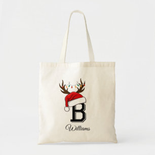 Monogram Familie Kerstmis Matching Outfits Tote Bag