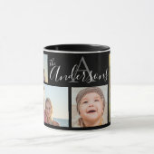 Monogram Familie Vier Foto Gepersonaliseerd Kee Mok (Midden)