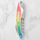 Monogram familie Waterverf kleurrijk Kurkentrekker (Achterkant)