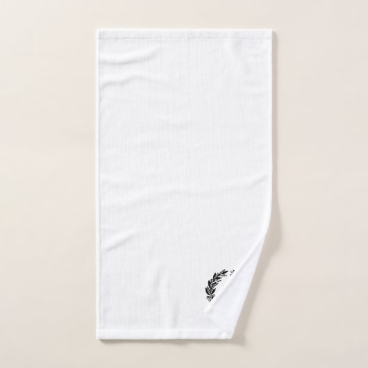 Monogram familiekam embleem bad handdoek (Handdoek)
