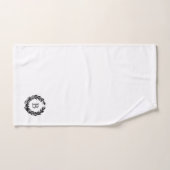 Monogram familiekam embleem bad handdoek (Handdoek)