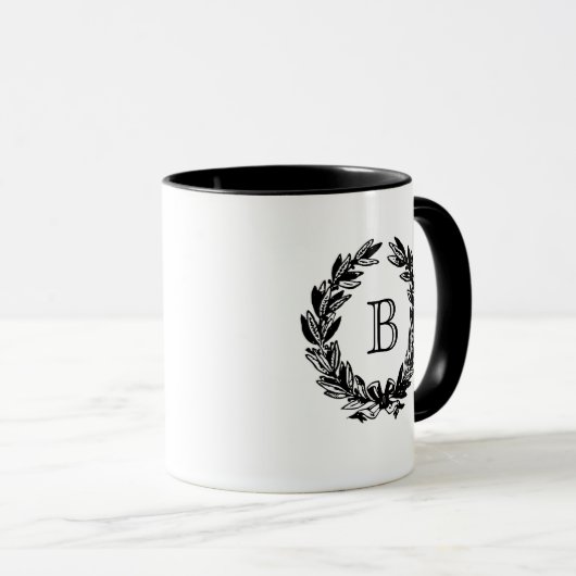 Monogram familiekam embleem  mok (Voorkant rechts)