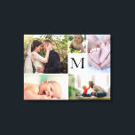 Monogram familiekleur Fotocollage galerij Canvas Afdruk<br><div class="desc">Ik staarde thuis naar een kale muur en ik droomde ervan een galerijmuur te maken. De gedachte om verschillende grote afbeeldingen lijsten te krijgen blijft me ervan weerhouden om er verder mee door te gaan. Heb je hetzelfde probleem? Dus als alternatief voor ons heb ik deze canvassjabloon gemaakt met verschillende...</div>