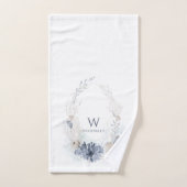 Monogram familienaam Ocean Coral Beach Lake House Bad Handdoek (Handdoek)