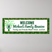 Monogram Family Reunion Banner Poster (Voorkant)