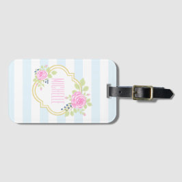 Monogram Fancy Bagagelabel met Visitekaartje Slot