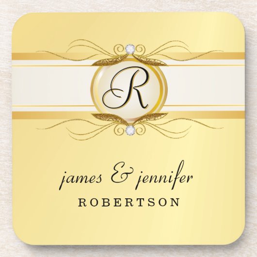 Monogram Fancy  Onderzetter Set (Voorkant)