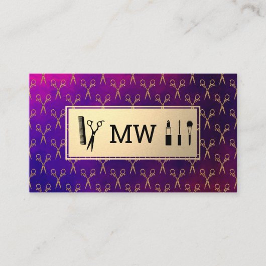Monogram | Fancy Scharen | Visagist Haarstylist Afsprakenkaartje (Voorkant)