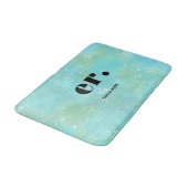 Monogram fantasie waterverf Stijlvol Modern Minima Badmat (Gekanteld)