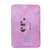 Monogram fantasie waterverf Stijlvol Modern Minima Badmat (Voorkant Verticaal)